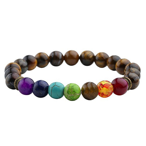 Chakra Armband Heilung Balance Perlen Reiki Buddha Gebet Naturstein Unisex