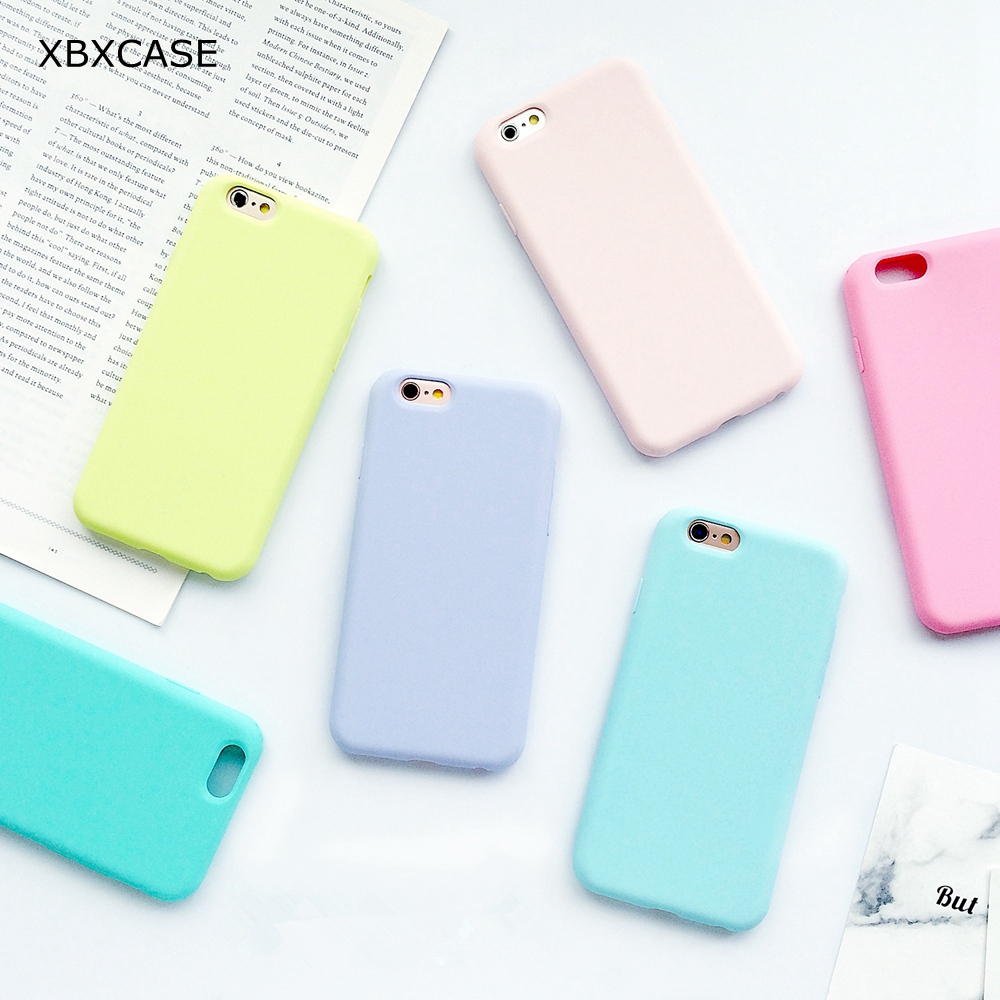 XBXCase TPU Silikon-Case - weiche rückseitige Abdeckung für iPhone 5 6 7 8 X + S + Plus