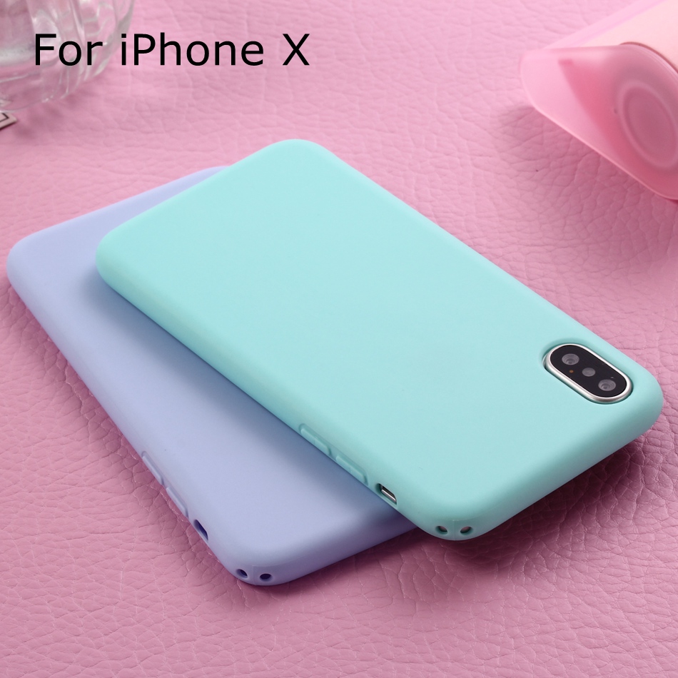 XBXCase TPU Silikon-Case - weiche rückseitige Abdeckung für iPhone 5 6 7 8 X + S + Plus