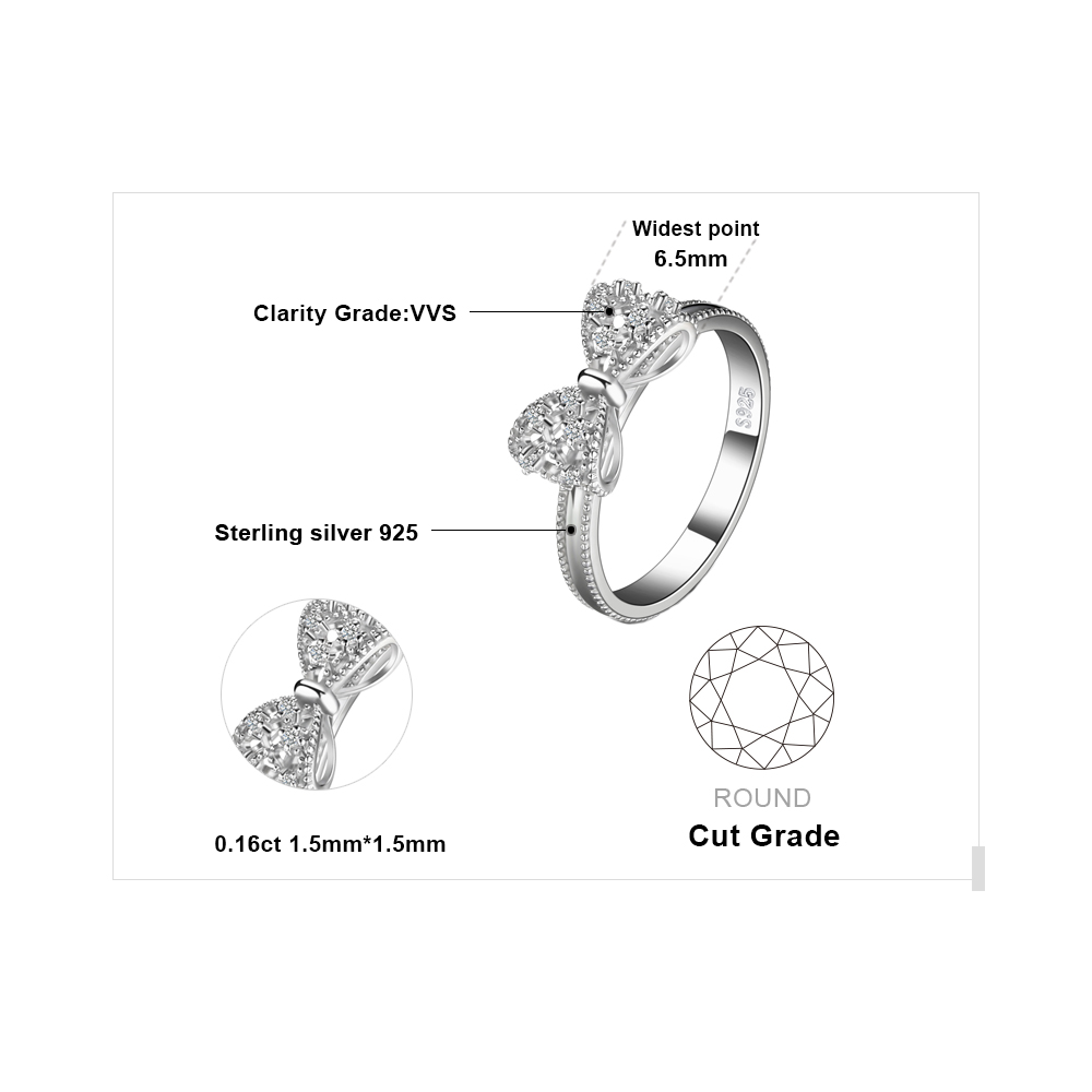 Jahrestag Ehering für Frauen 925er Sterling Silber