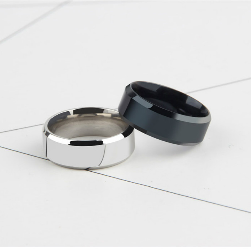 Ring für Herren in Titanlook