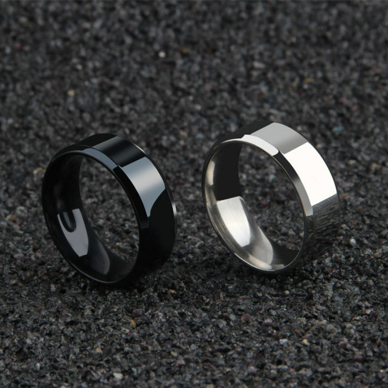 Ring für Herren in Titanlook