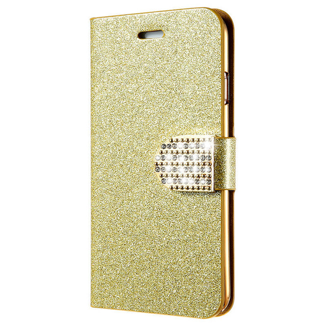 Luxus Bling Flip Case für iPhone 7 7 Plus 6 6s 6Plus 6SPlus Glitter Frau Mädchen Leder